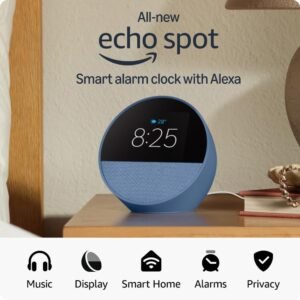 Amazon Echo Spot (latest model), Smart alarm clock with vibrant sound